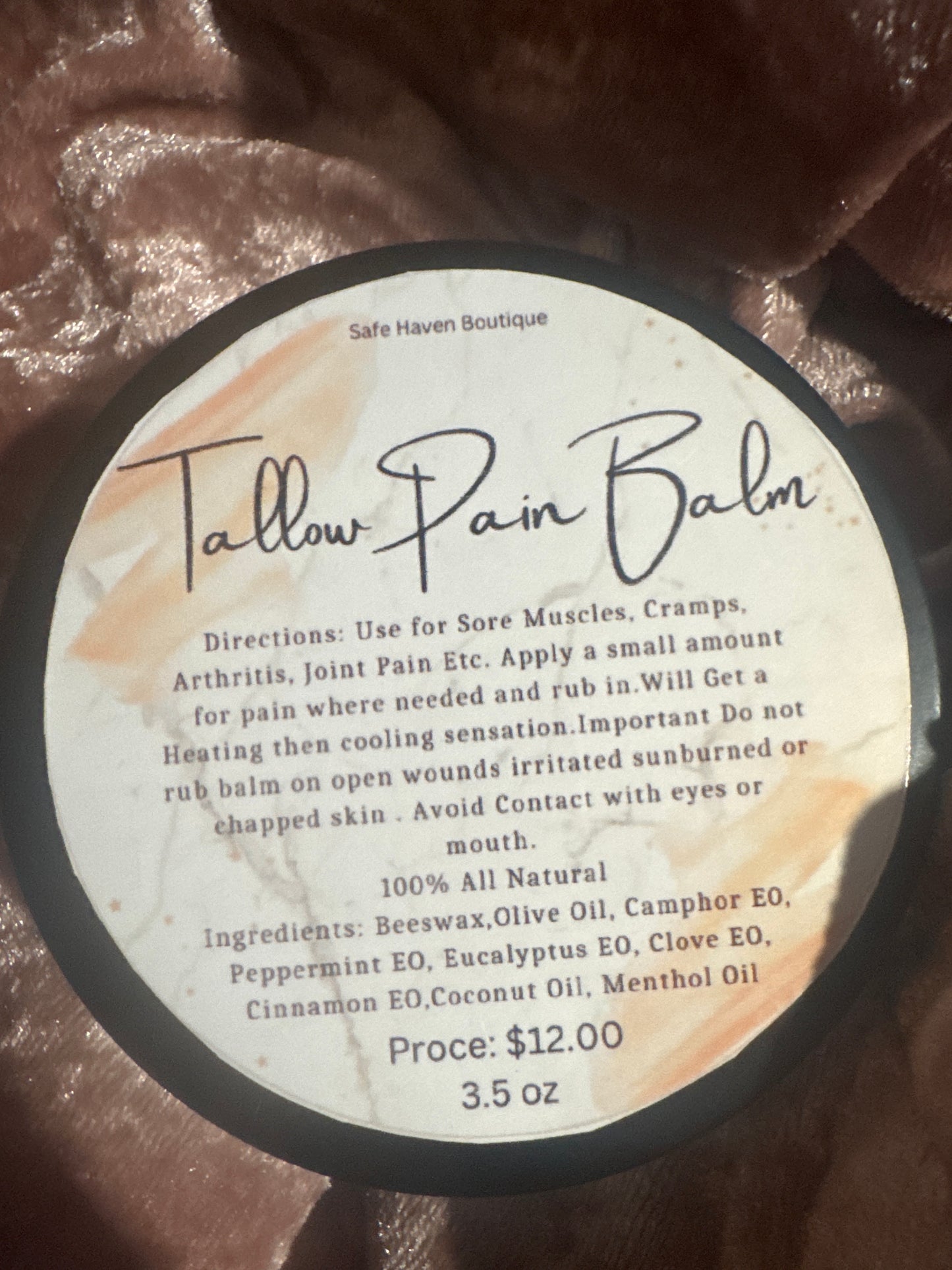 Tallow Pain Balm